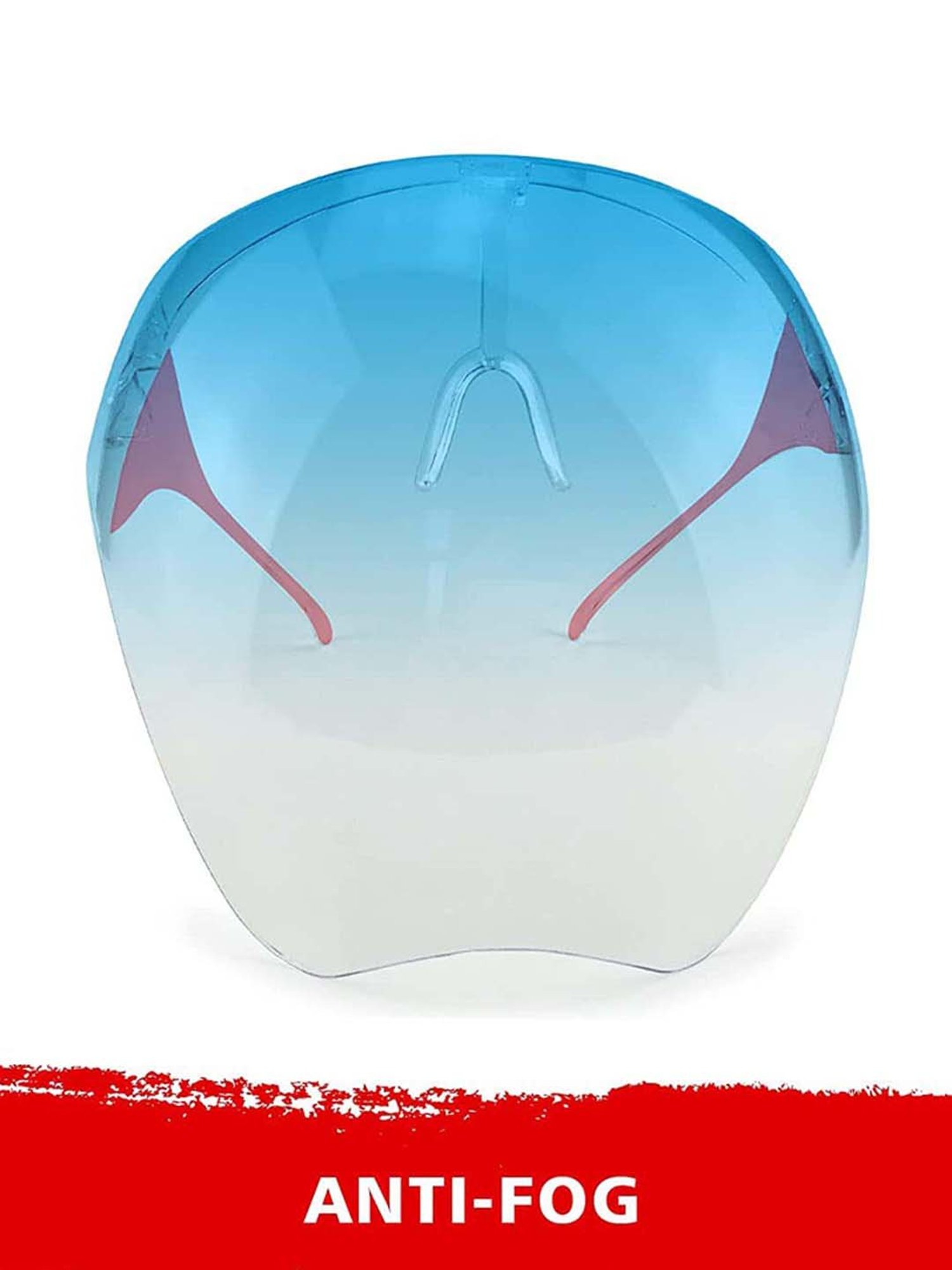 Lee Cooper Blue Goggle-Style Face Shield with 18 Degree Safety Coverage