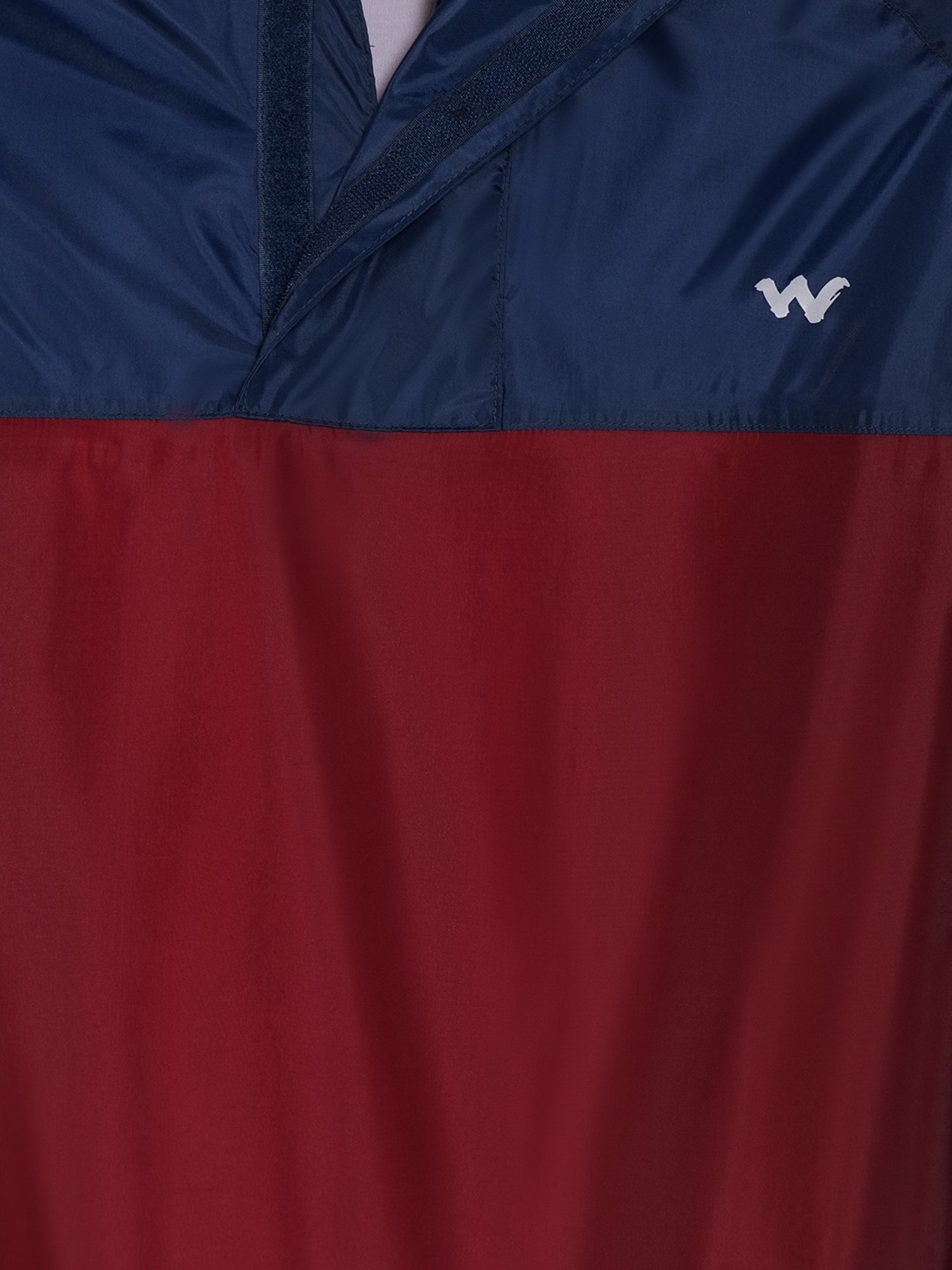 Wildcraft Maroon & Navy Regular Fit Colour Block Raincoat Set