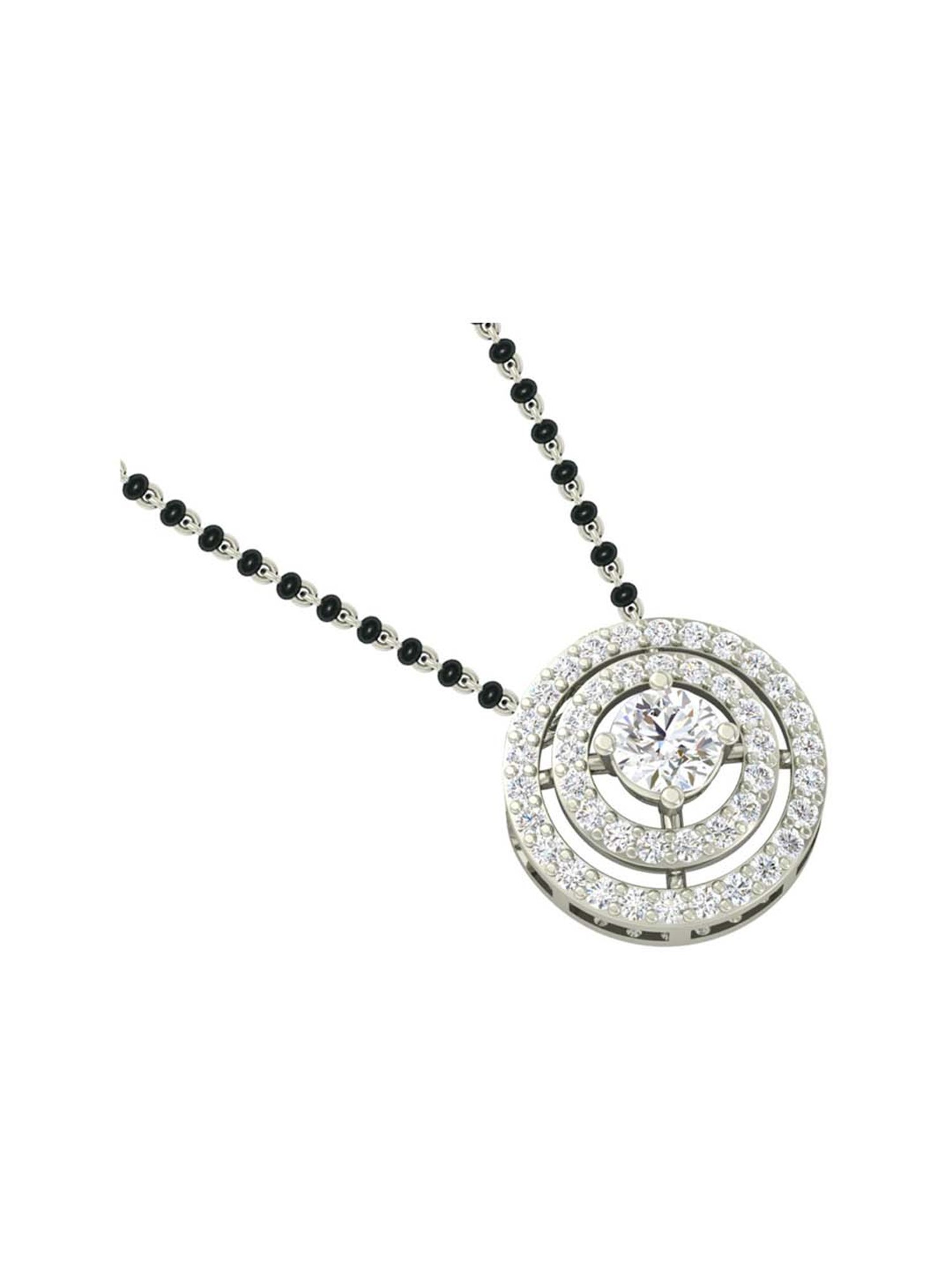 Clara Halo 92.5 Sterling Silver Mangalsutra