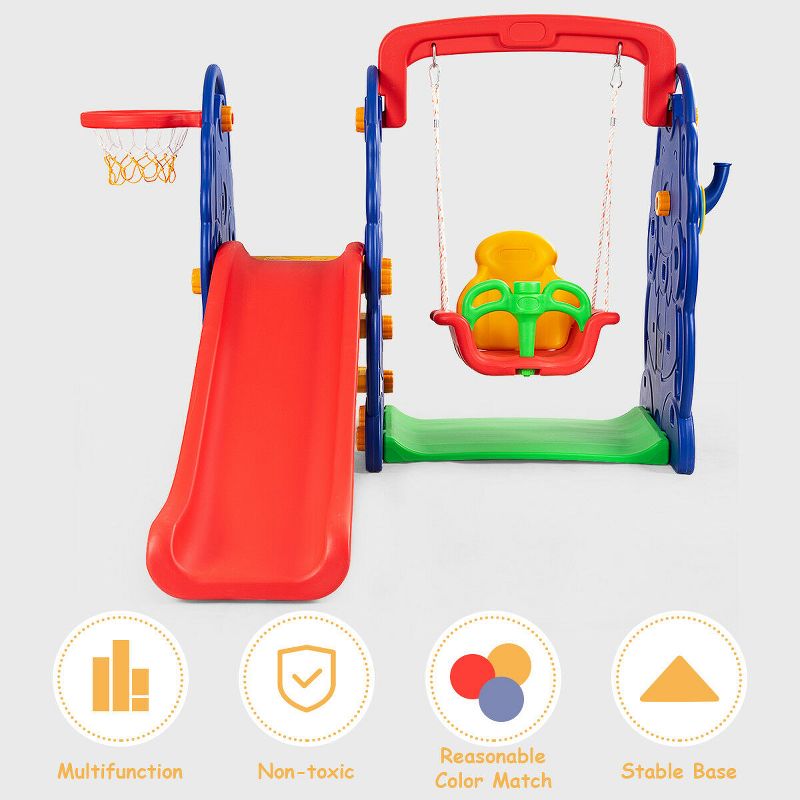 Funphix Climbing Gym Jungle Construction Buildable Indoor Outdoor Kids STEM Learning Toy Set Play Structure for Ages 2 through 12 Years, Multicolor