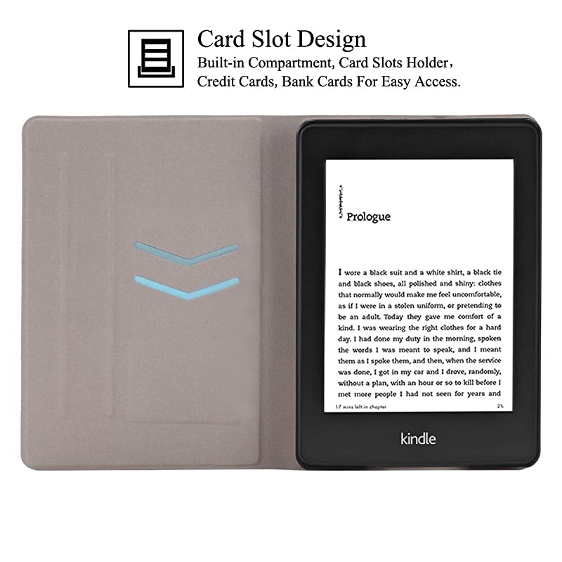 Kindle Paperwhite Case The Thinnest and Lightest PU Leather Case With Auto WakeSleep Feature Smart Cover For  Kindle Paperwhite Fits All 2012 2013 2015 and 2016 VersionsButterfly