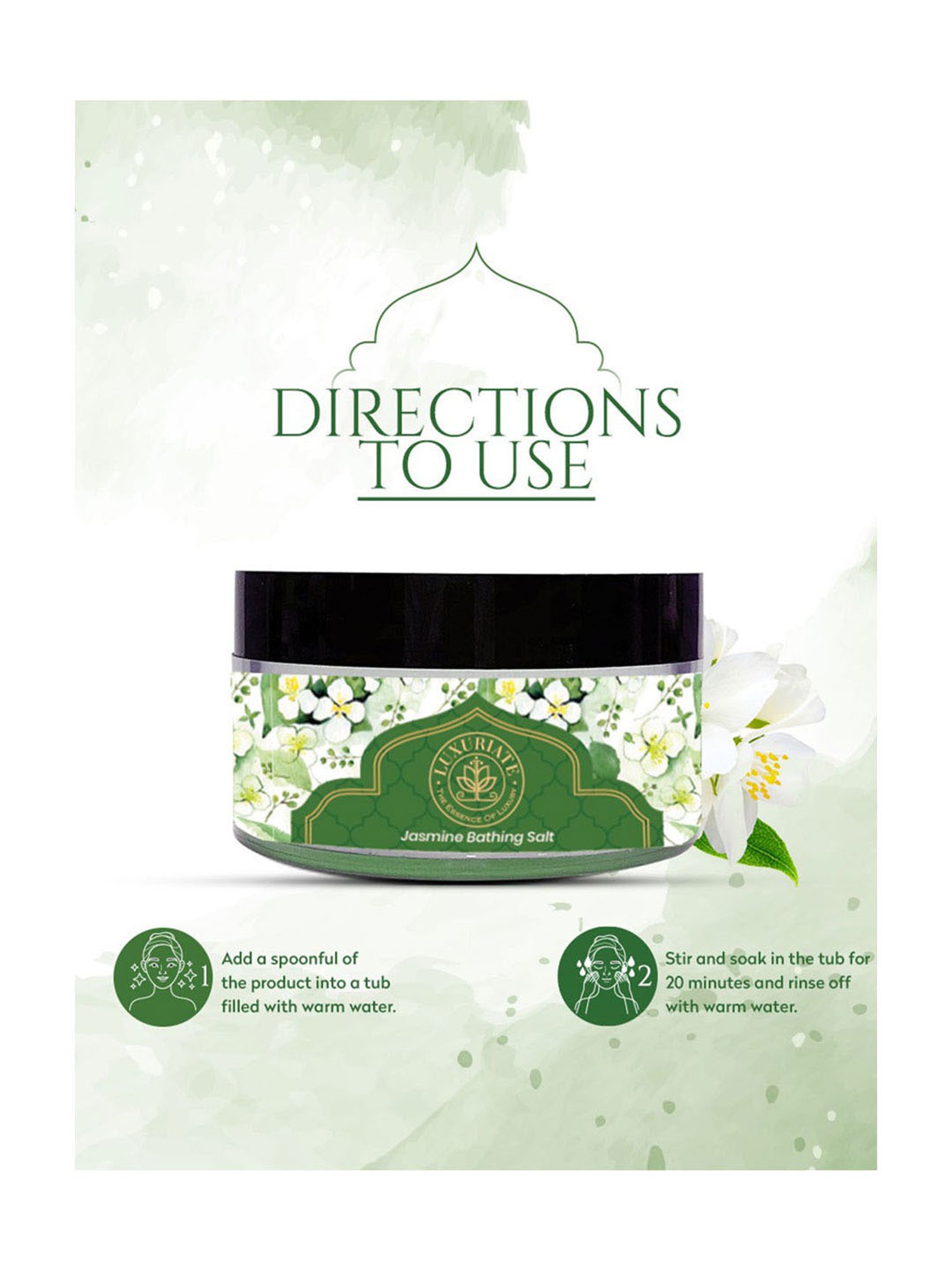 Luxuriate Jasmine Bath Salt - 150 gm