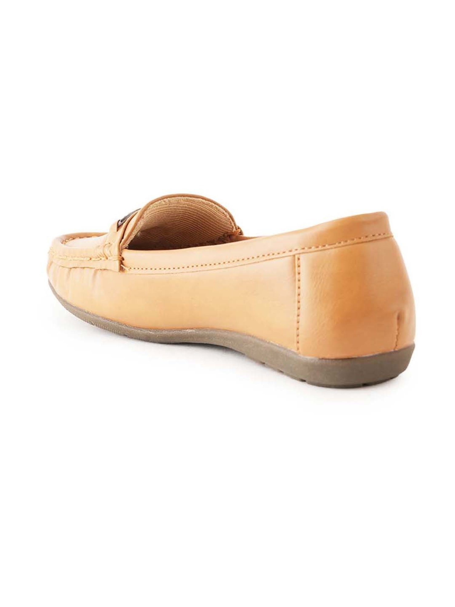 Scentra Women's Tan Casual Loafers