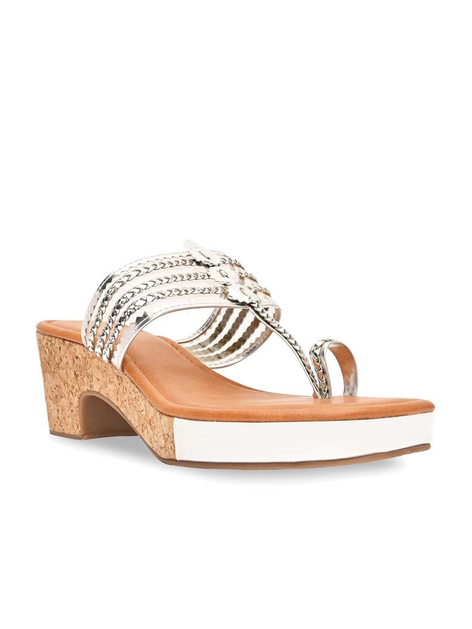 Truffle Collection Women's Silver Flat Ballets