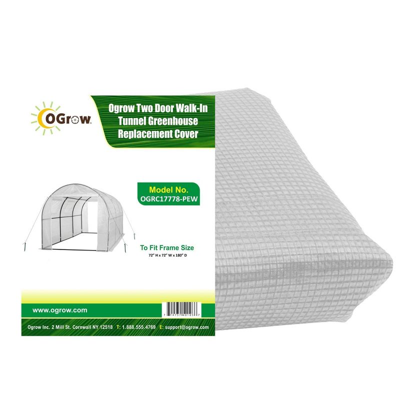Lean-To Aluminum Greenhouse Clear - OGrow