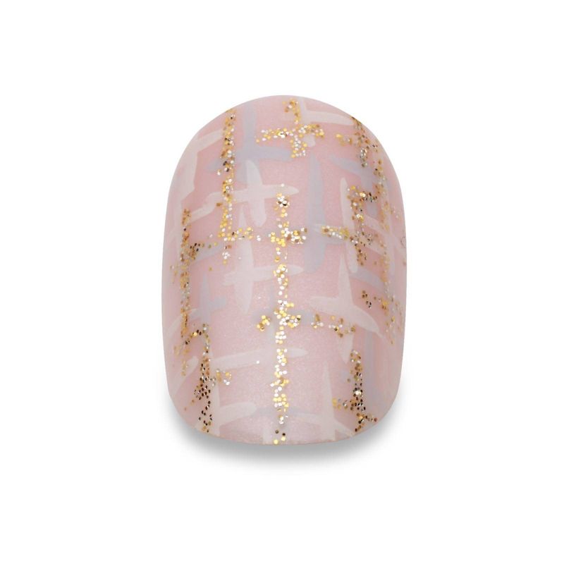 Kiss Gel Fantasy False Nails - Burgundy - 28ct