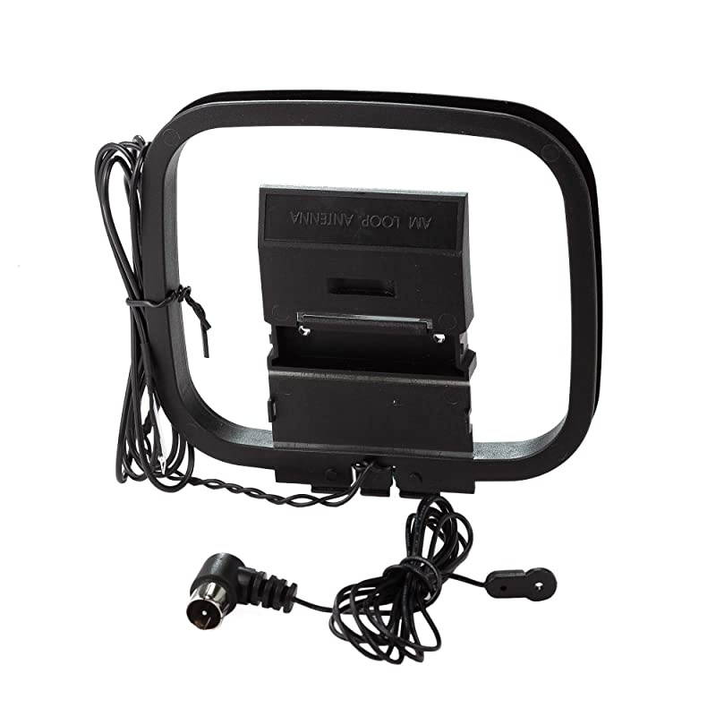 AM FM Antenna  Stereo Indoor 75 Ohm FM Antenna and AM Loop Antenna Kit for Yamaha Onkyo Denon etc Table Top Home Hi Fi Sound Stereo Receiver Radio Receiver Antenna