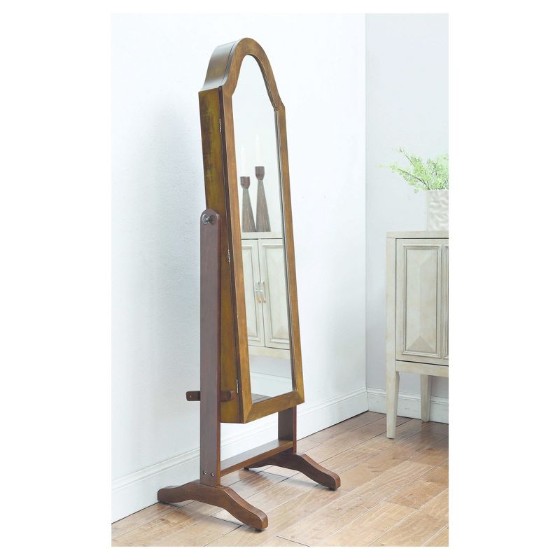 Bell Shape Jewelry Mirror Walnut - Hives & Honey