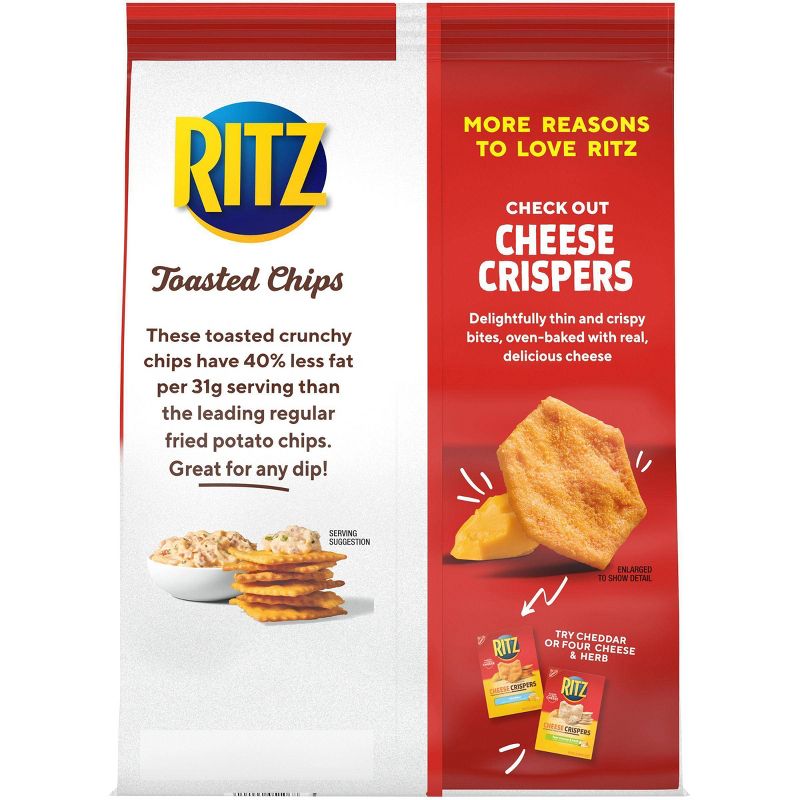 Ritz Toasted Chips, Cheddar - 8.1oz