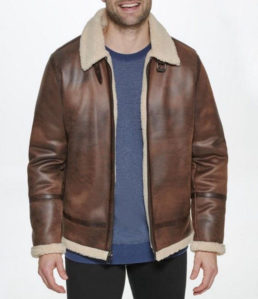 Calvin Klein B-3 Faux-Shearling Jacket
