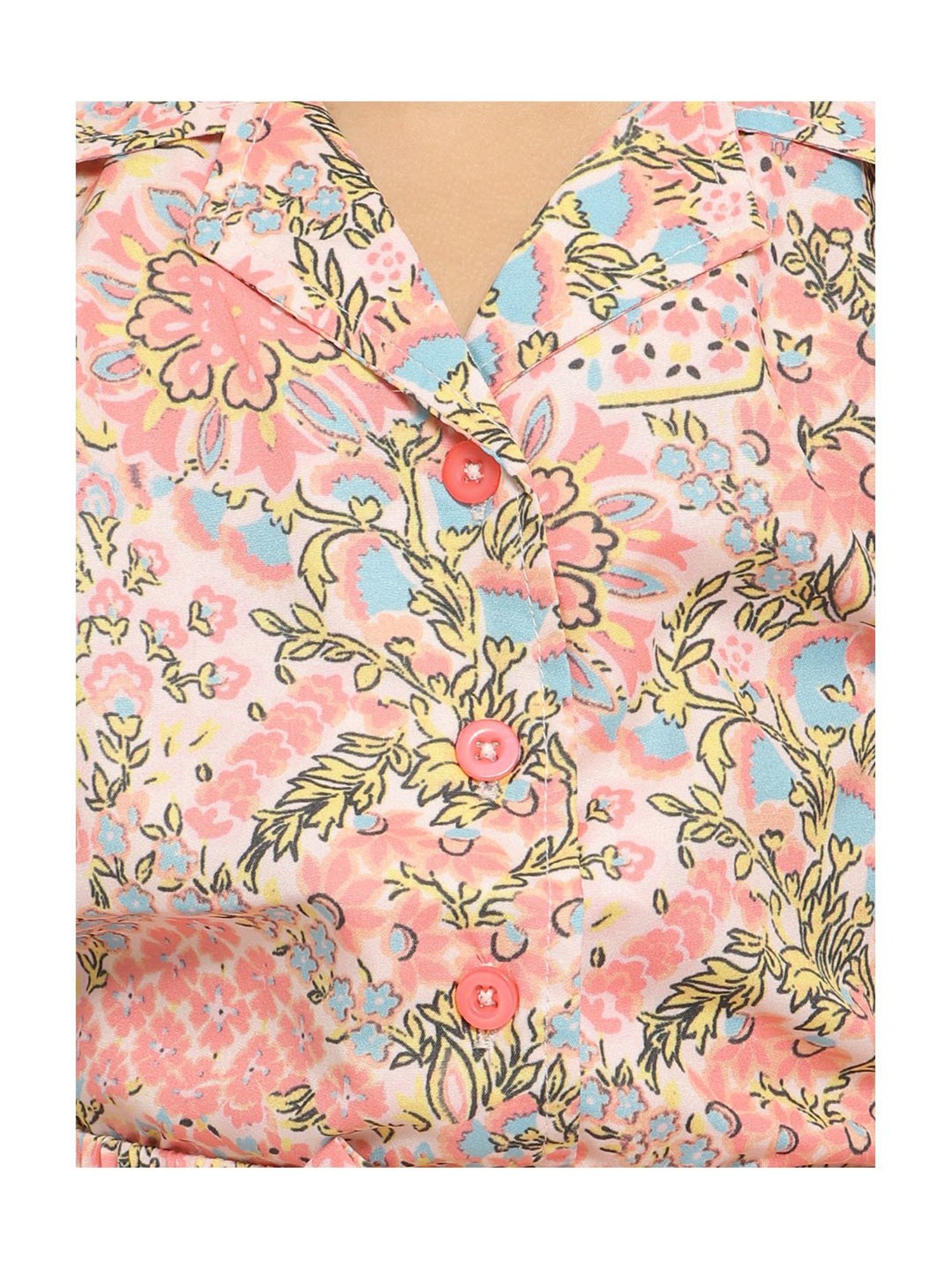 Nauti Nati Kids Multicolor Floral Print Top with Shorts