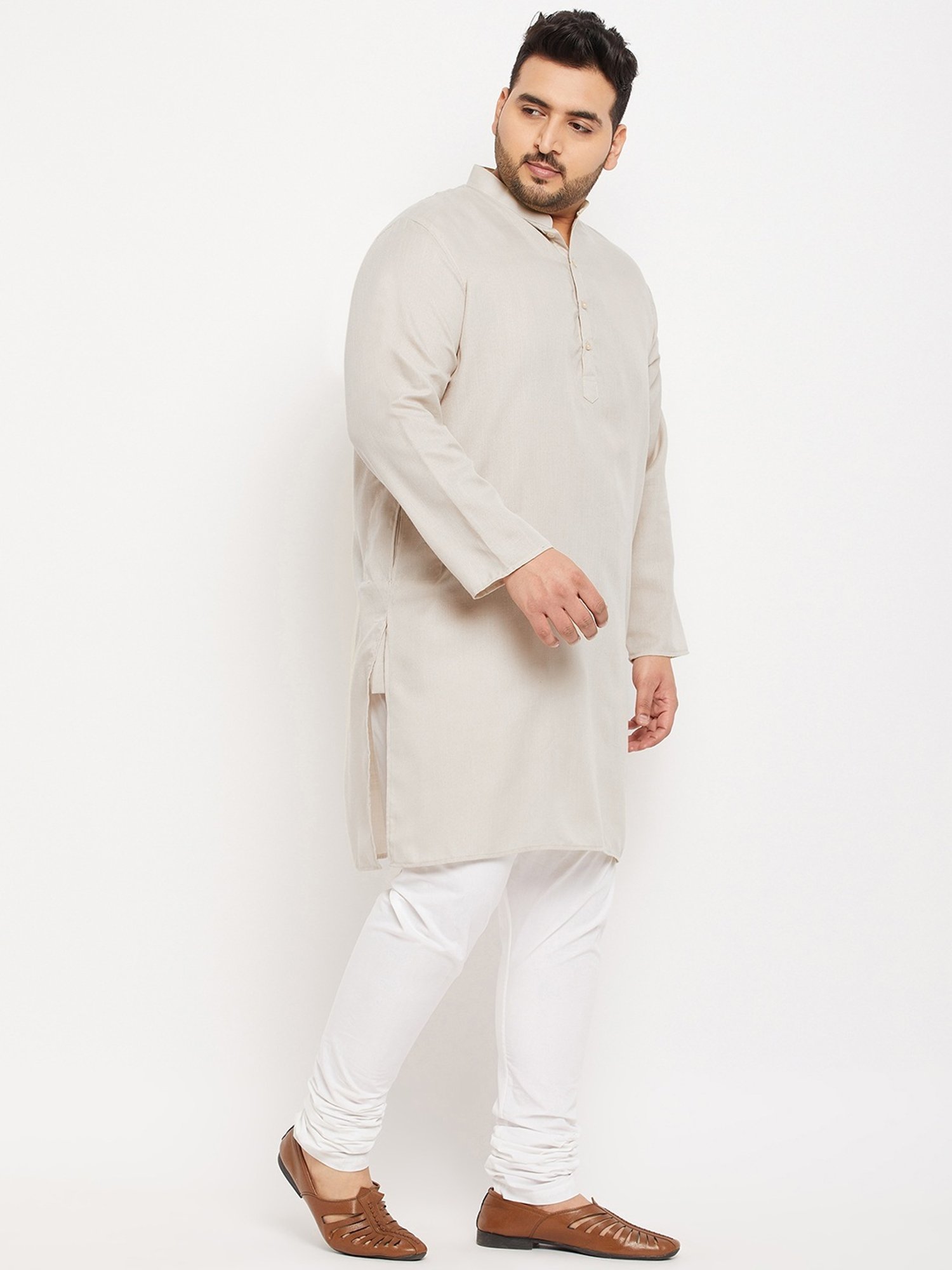 Bigbanana Off White Regular Fit Kurta