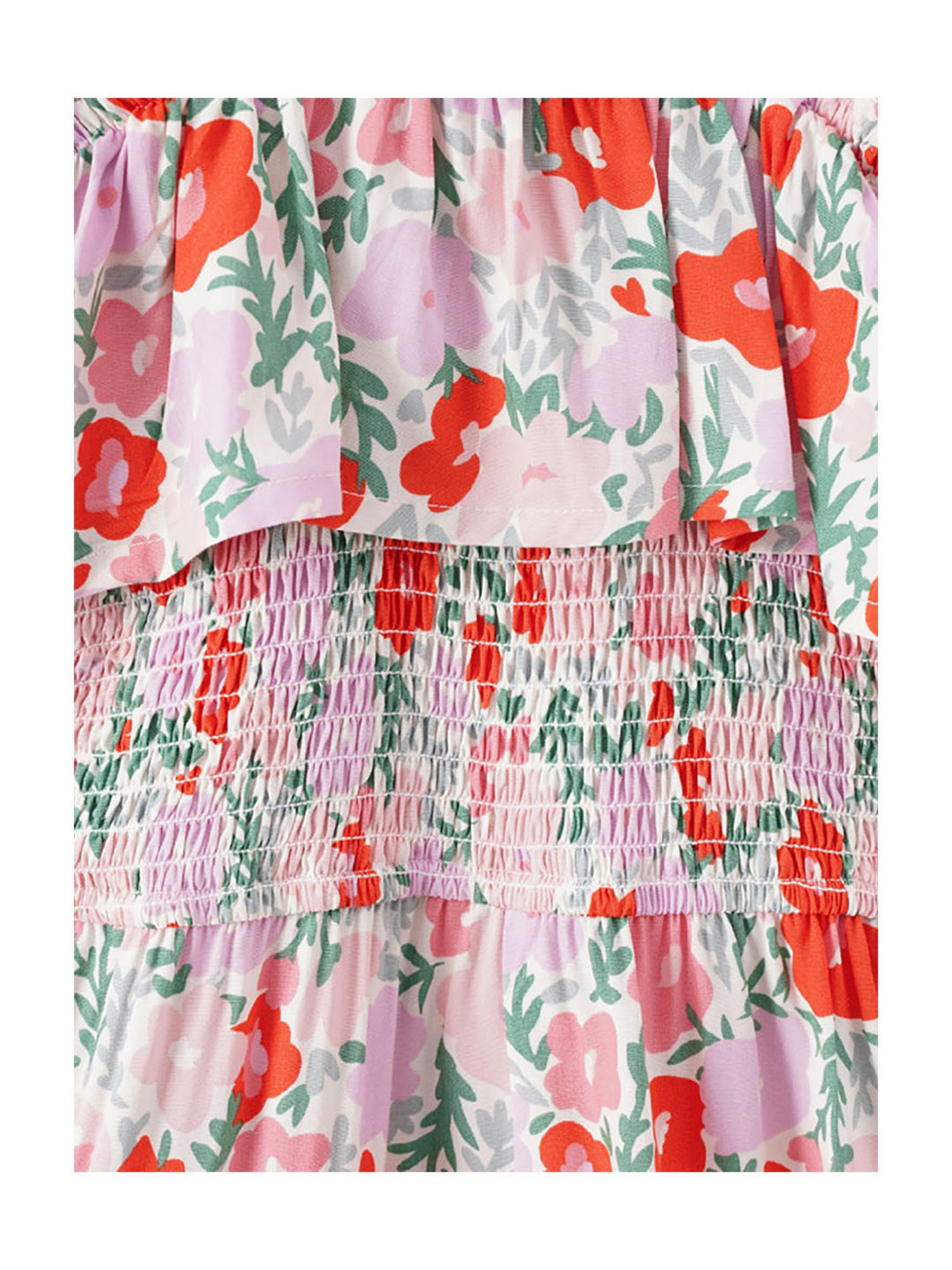 TeenTrums Girls Coral Solid Playsuit