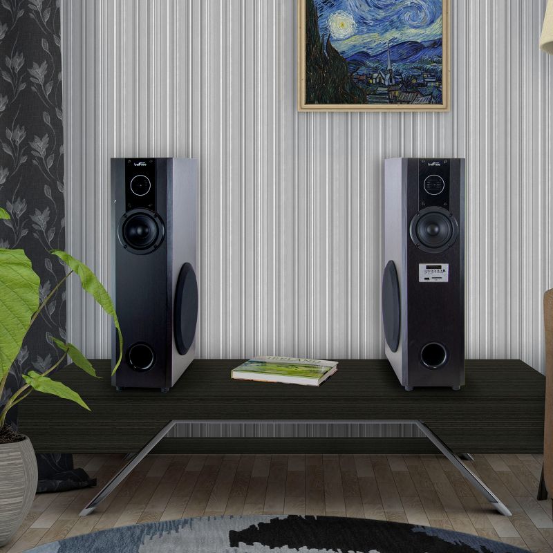 beFree Sound 2.1 Channel Home Theater Bluetooth Powered Double Tower Speakers