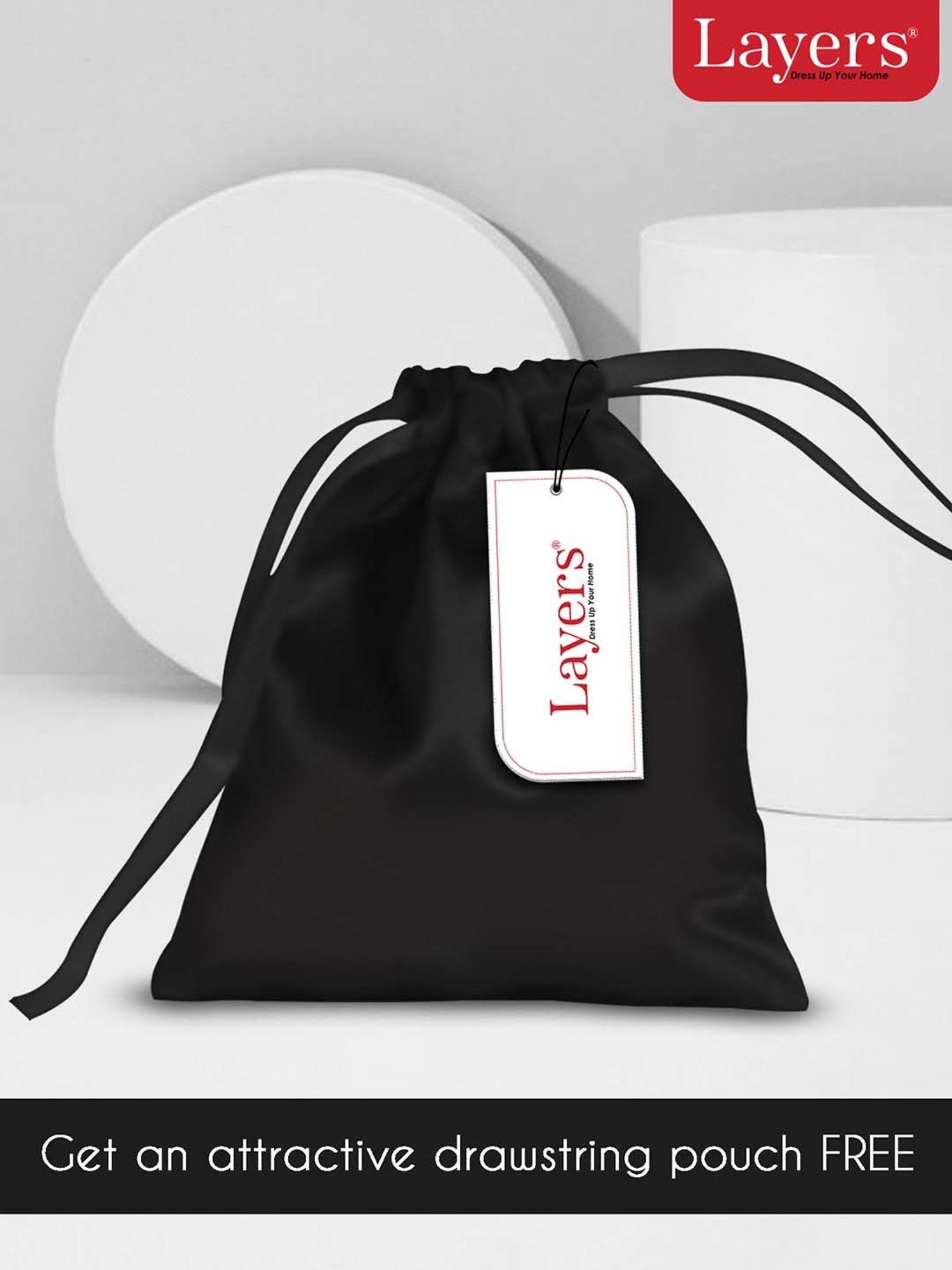 Layers Mystic Black 85 GSM Micro Satin Silk Pillow Covers - Set of 2