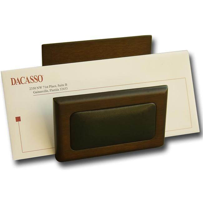 A8408 Letter Holder Walnut & Hand-tucked Genuine Top-grain Leather