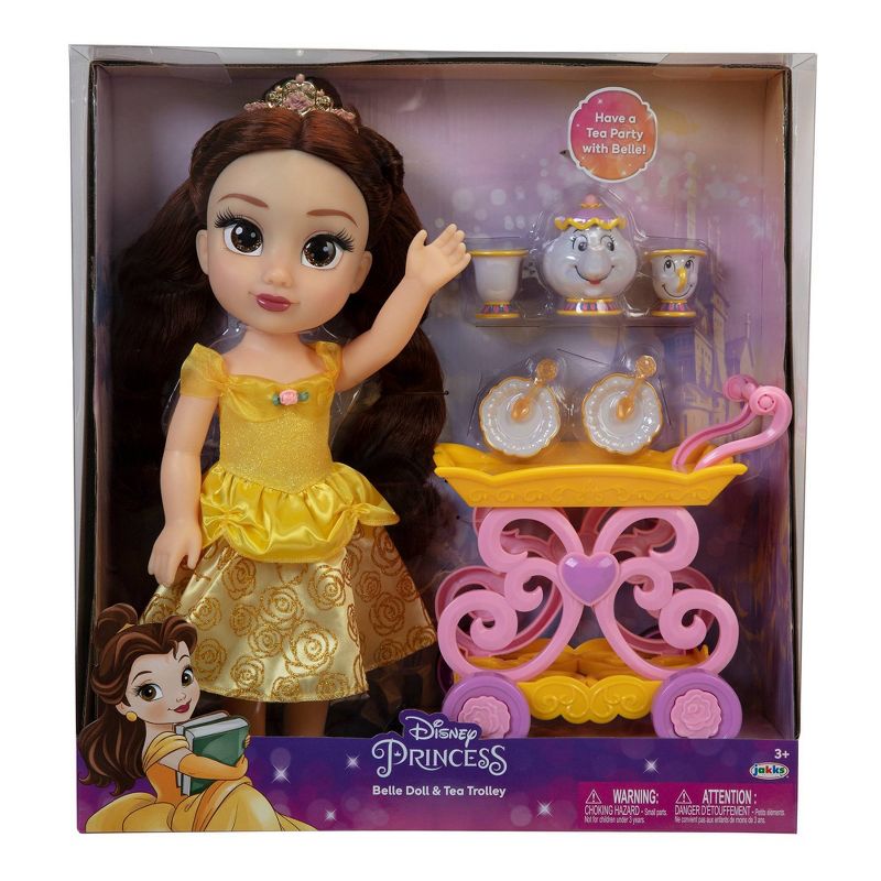 Disney Princess Doll Belle with Tea Cart