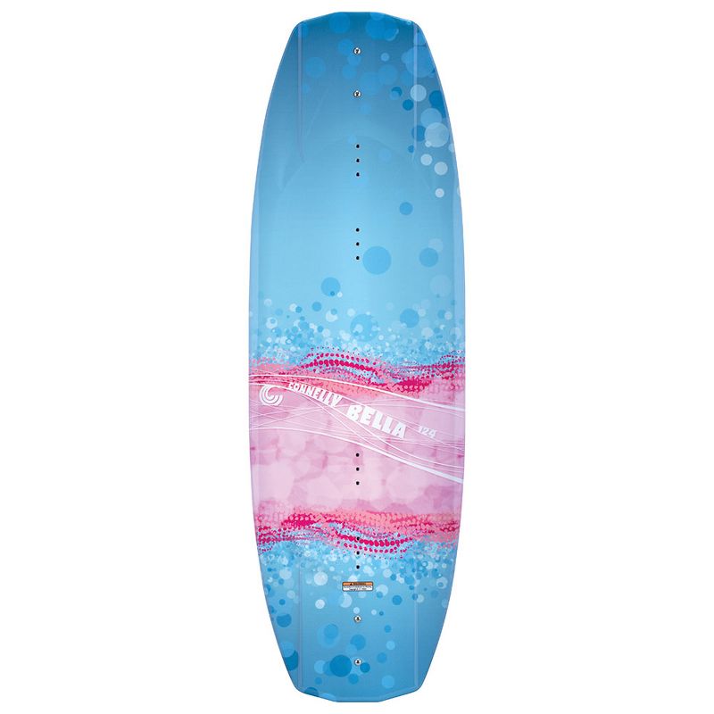 Connelly 62194088-CON Bella 124 Centimeter 3 Stage Rocker 4 x 4 Molded Fins Beginners Kids Wakeboard with Large and Extra Large Optima Bindings