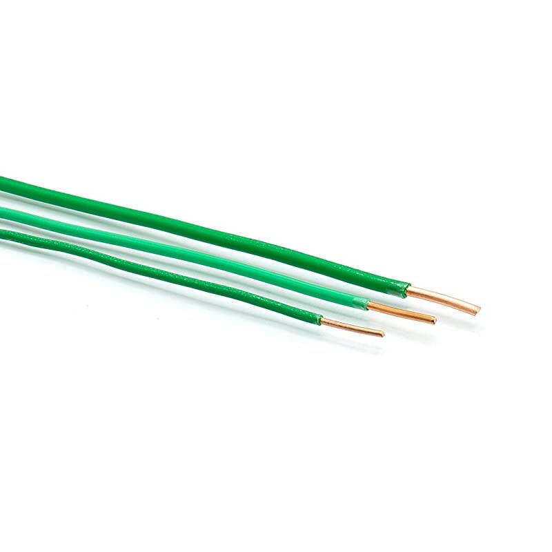 THHN Wire - 14 AWG - 10 Feet - Solid Copper Grounding Wire, Proudly Made in America - Ground Protection Satellite Dish Off-Air TV Signal - UV Jacketed Antenna Electrical Shock