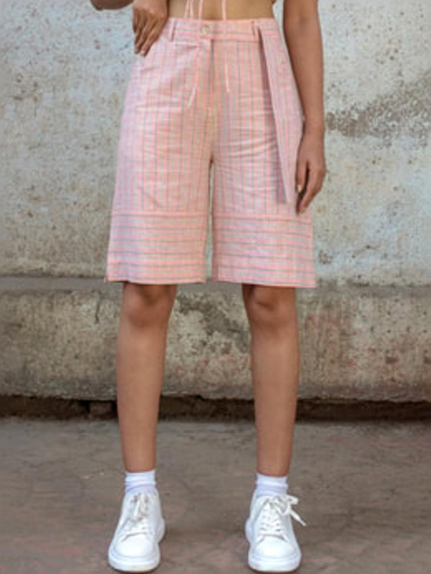 Anushe Pirani Multi Fika Knee Length Bermudas