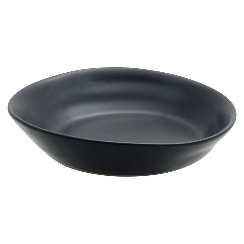 10 Strawberry Street Matte Wave Stoneware Side Bowls 10oz Black - Set of 6