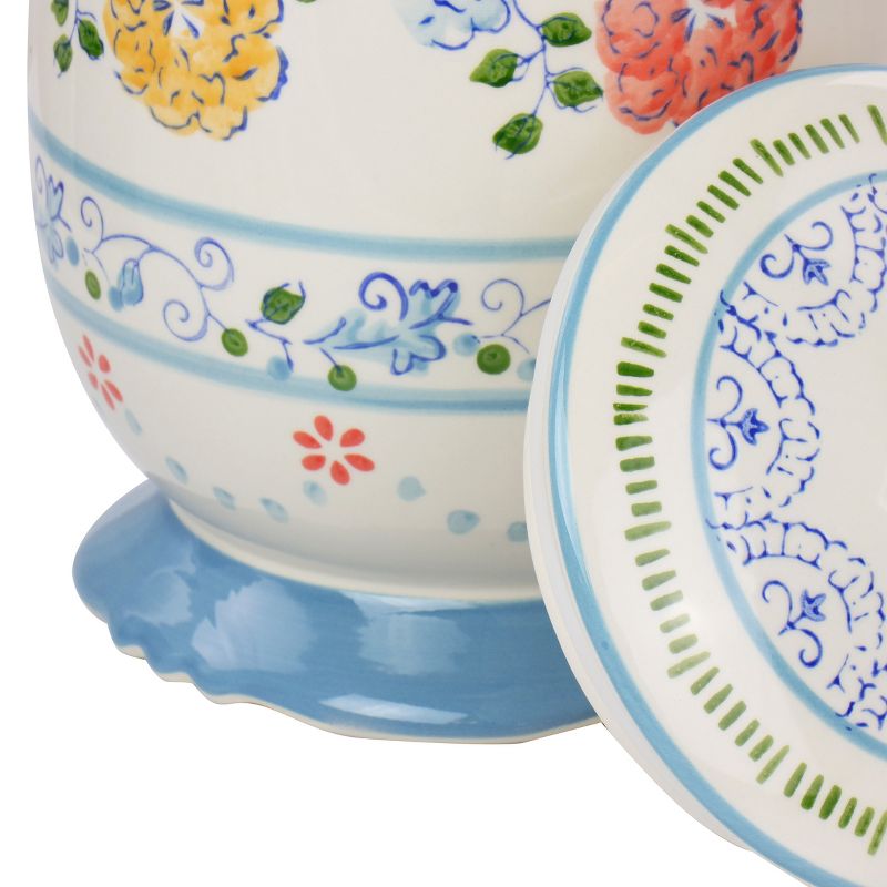 Gibson Elite Anaya Ceramic Canister with Lid in Floral