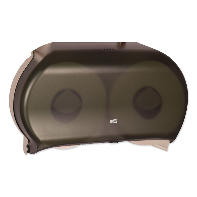 Tork Twin Jumbo Roll Bath Tissue Dispenser 19.29"Wx5.51"Dx11.83"H Black 56TR