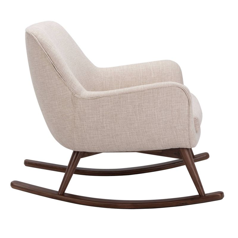 Wooden Rocking Chair Brown - Benzara