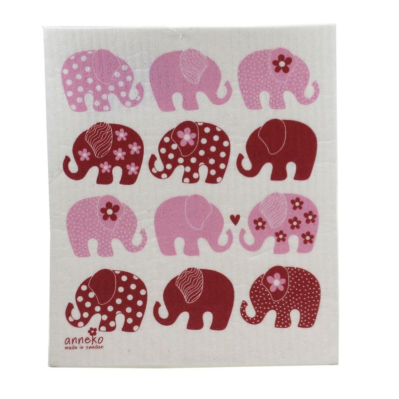 Swedish Dish Cloth 7.75" Heart Bicycle Elephant Dish Swedish Dish Cloth  -  Dish Cloth