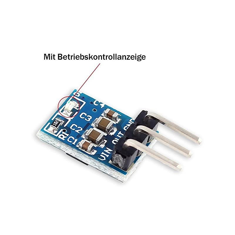 Buck Converter,  5PCS AMS1117-3.3V Voltage Regulator DC to DC Step-Down Power Supply Module 3 Pins 4.75V-12V to 3.3V Voltage Linear Regulator Stabilizer Step Down Buck Module 800mA