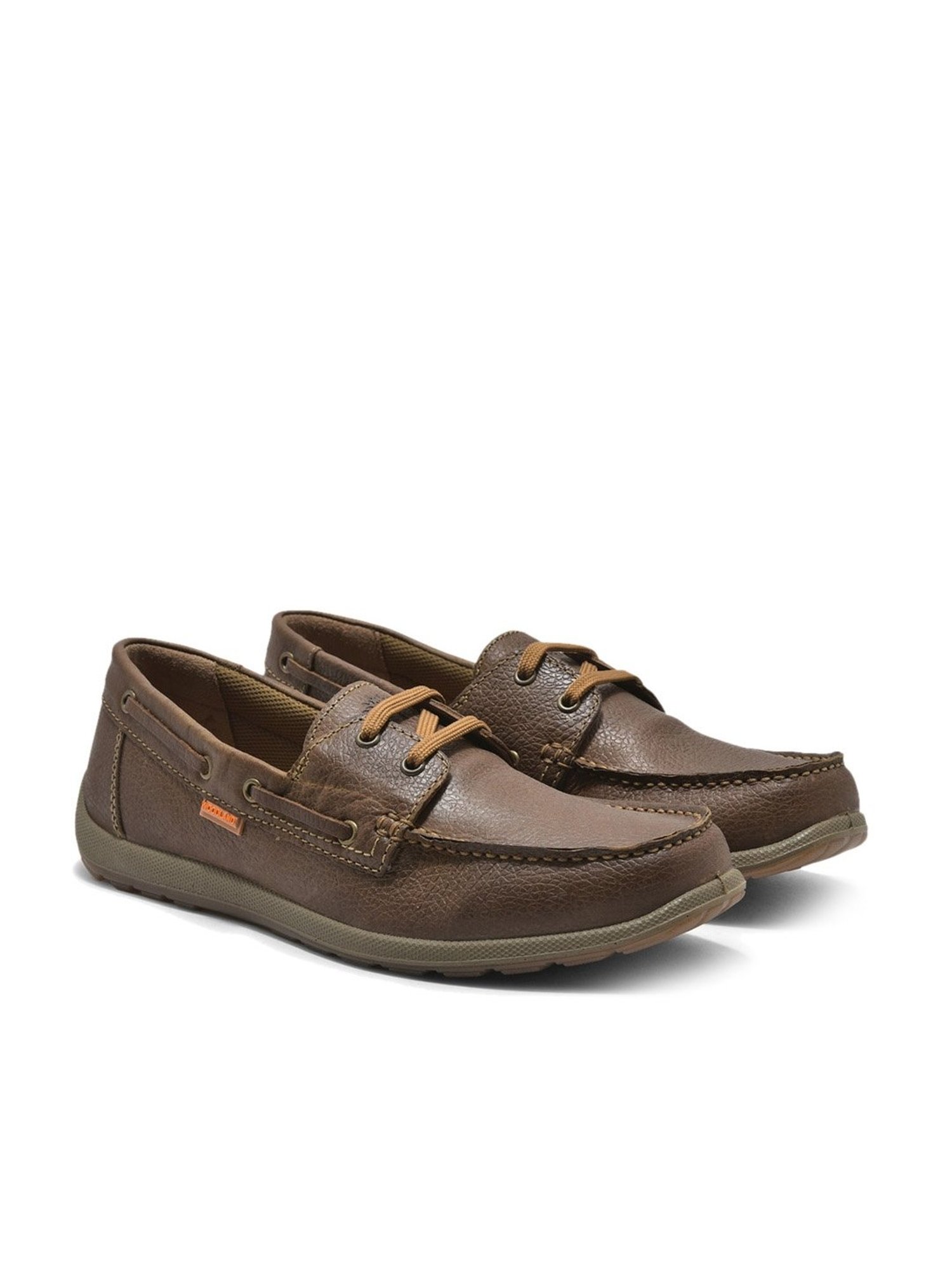 Woodland Men's Camel Boat Shoes