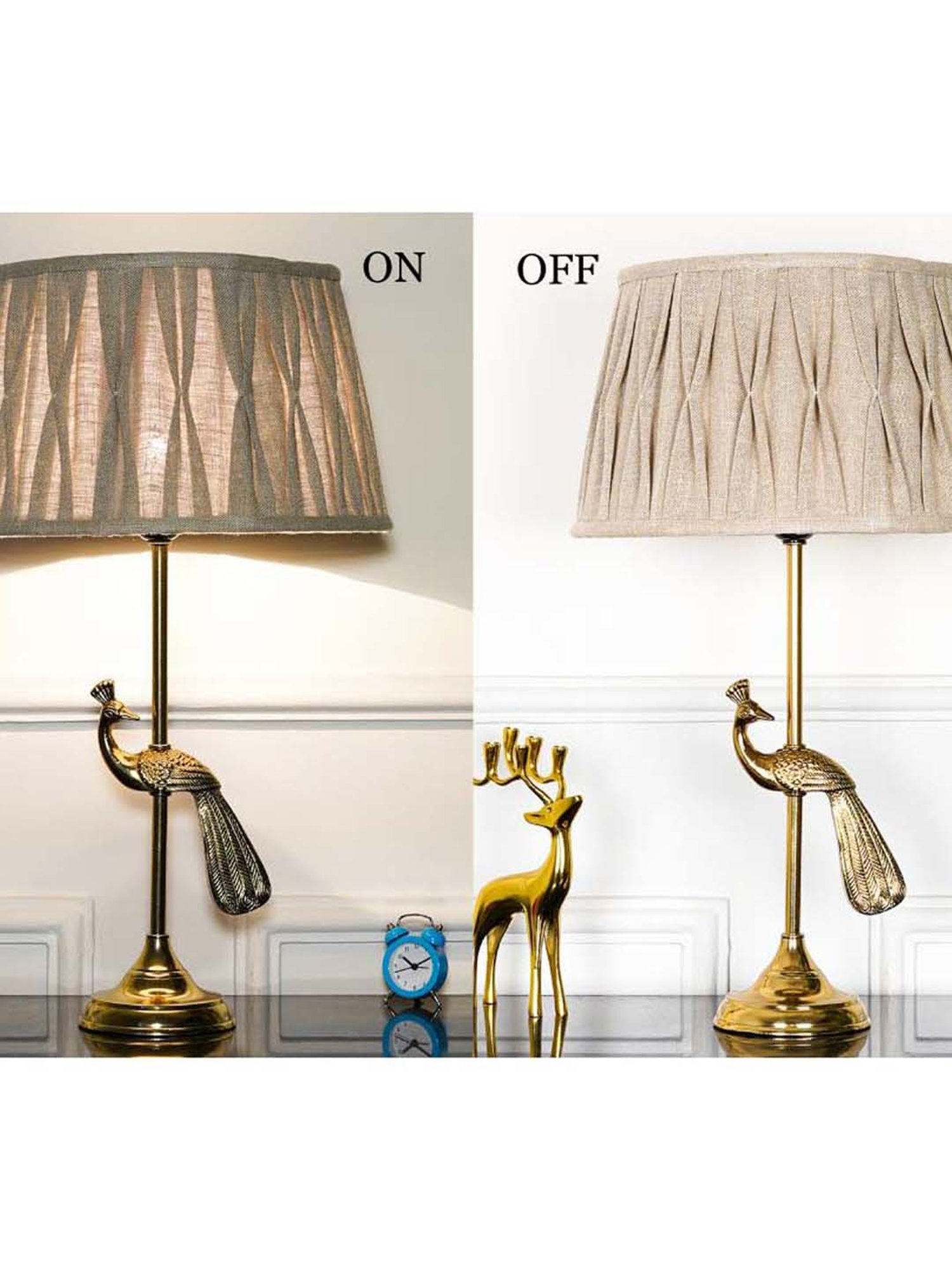 Kapoor E Illuminations Green Study Table Lamp - Set of 1