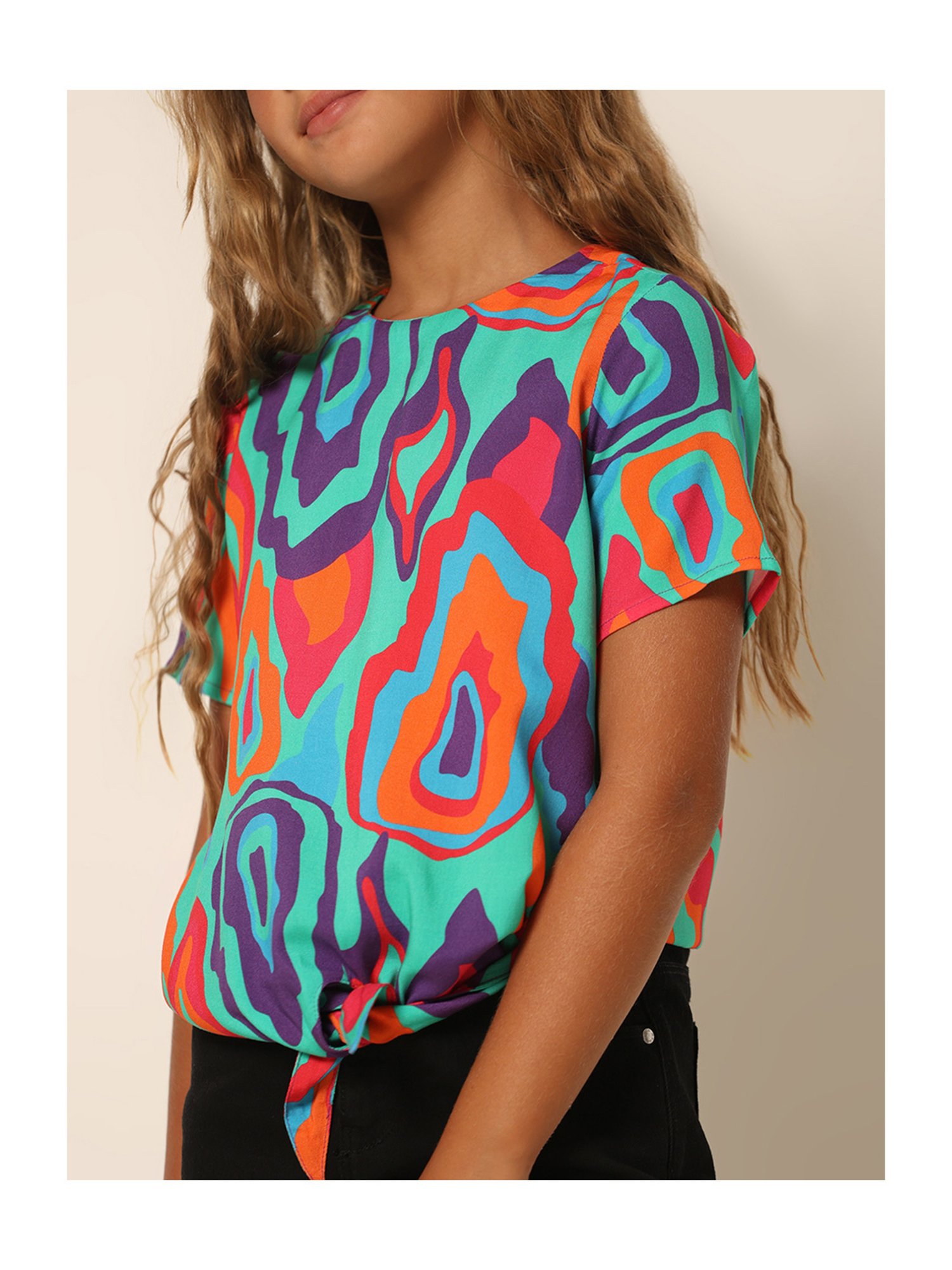 VERO MODA GIRL Multicolor Printed Top