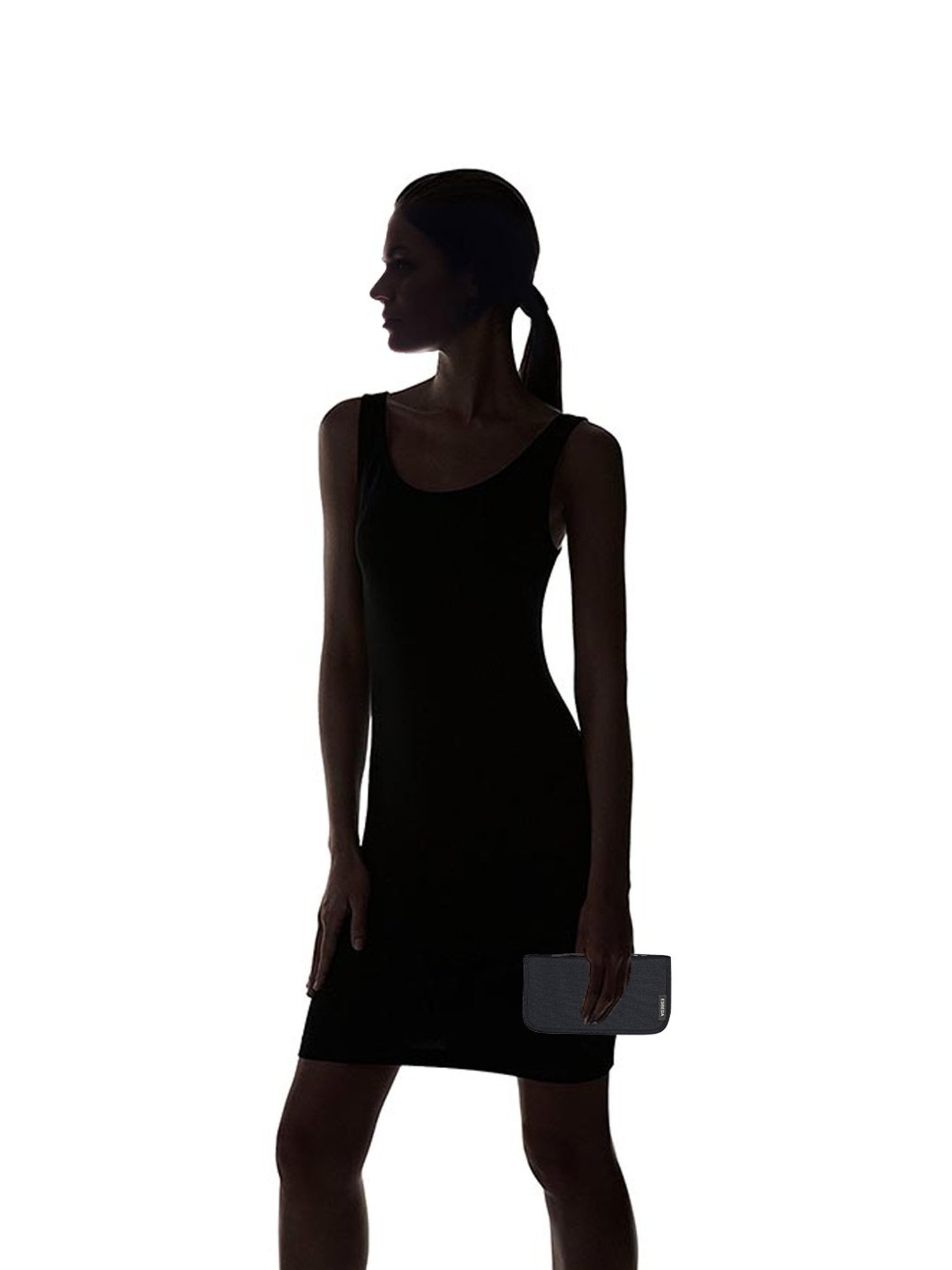 Esbeda Black Casual Nylon RFID Passport Wallet for Men