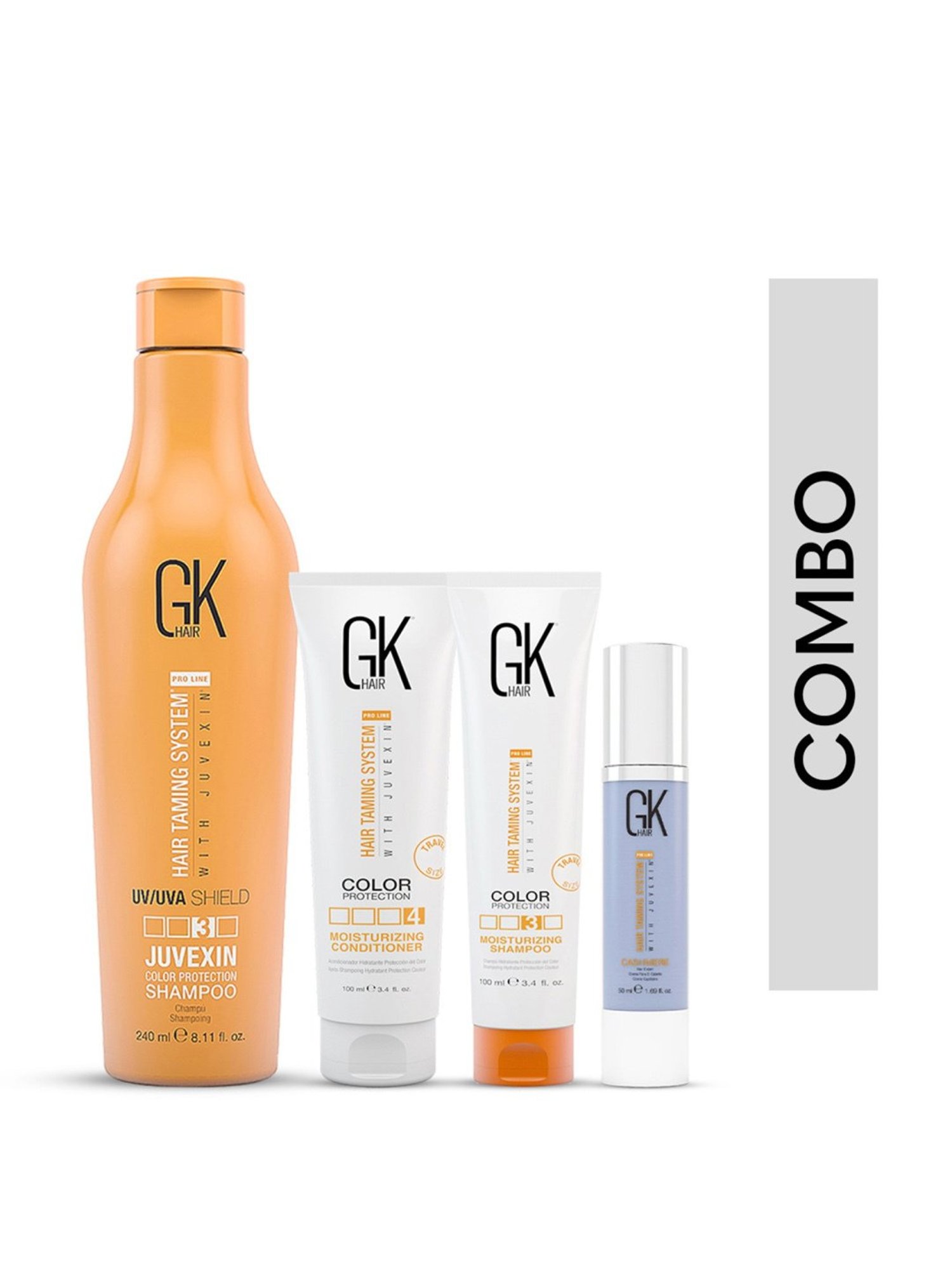 GK Hair Cashmere & Color Protection Shampoo Moisturizing Set (Small Pack)
