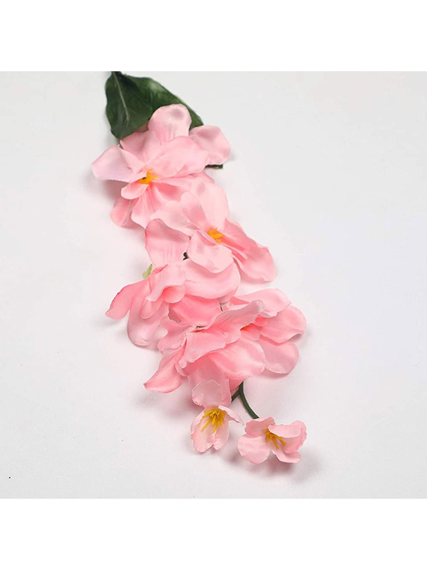 Amflix Pink Artificial Bonsai Orchid Flower Plant Without Pot