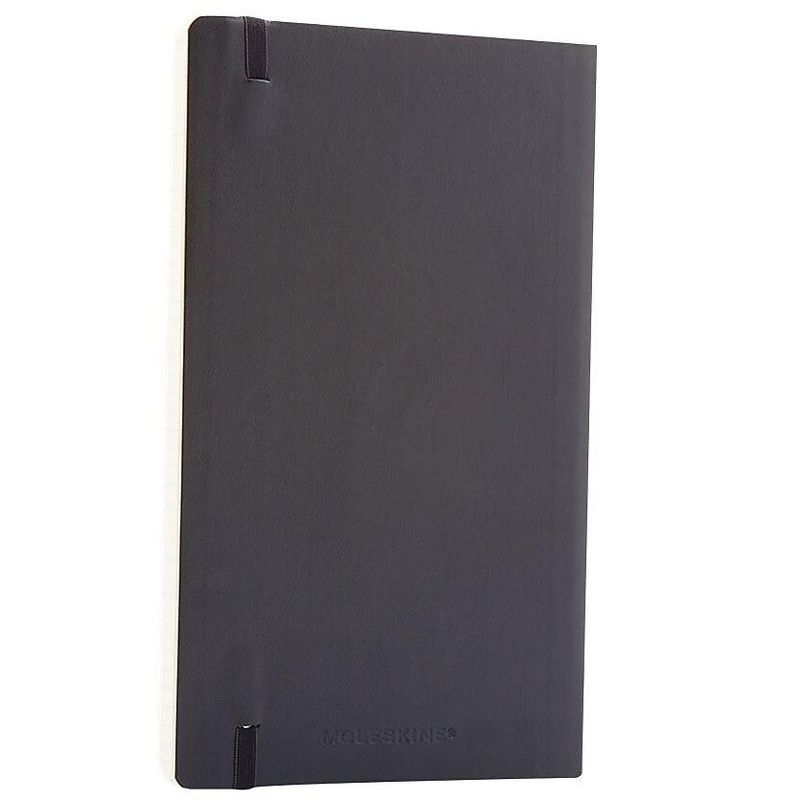Moleskine Classic Softcover Notebook Ruled 8 1/4 x 5 Black Cover 192 Sheets MSL14