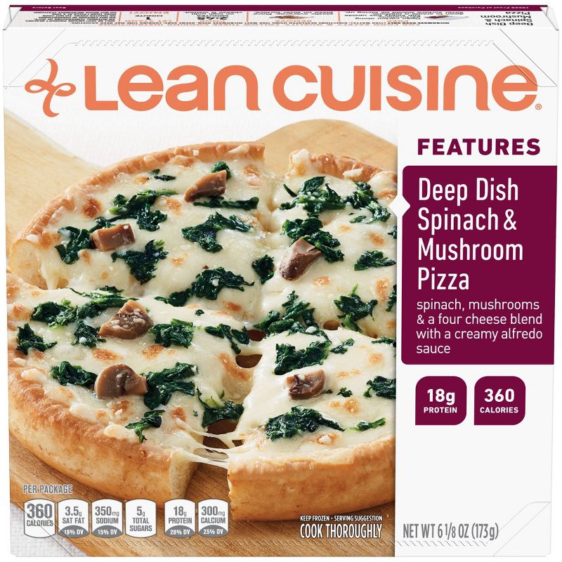 Lean Cuisine Deep Dish Spinach & Mushroom Frozen Pizza - 6.1oz