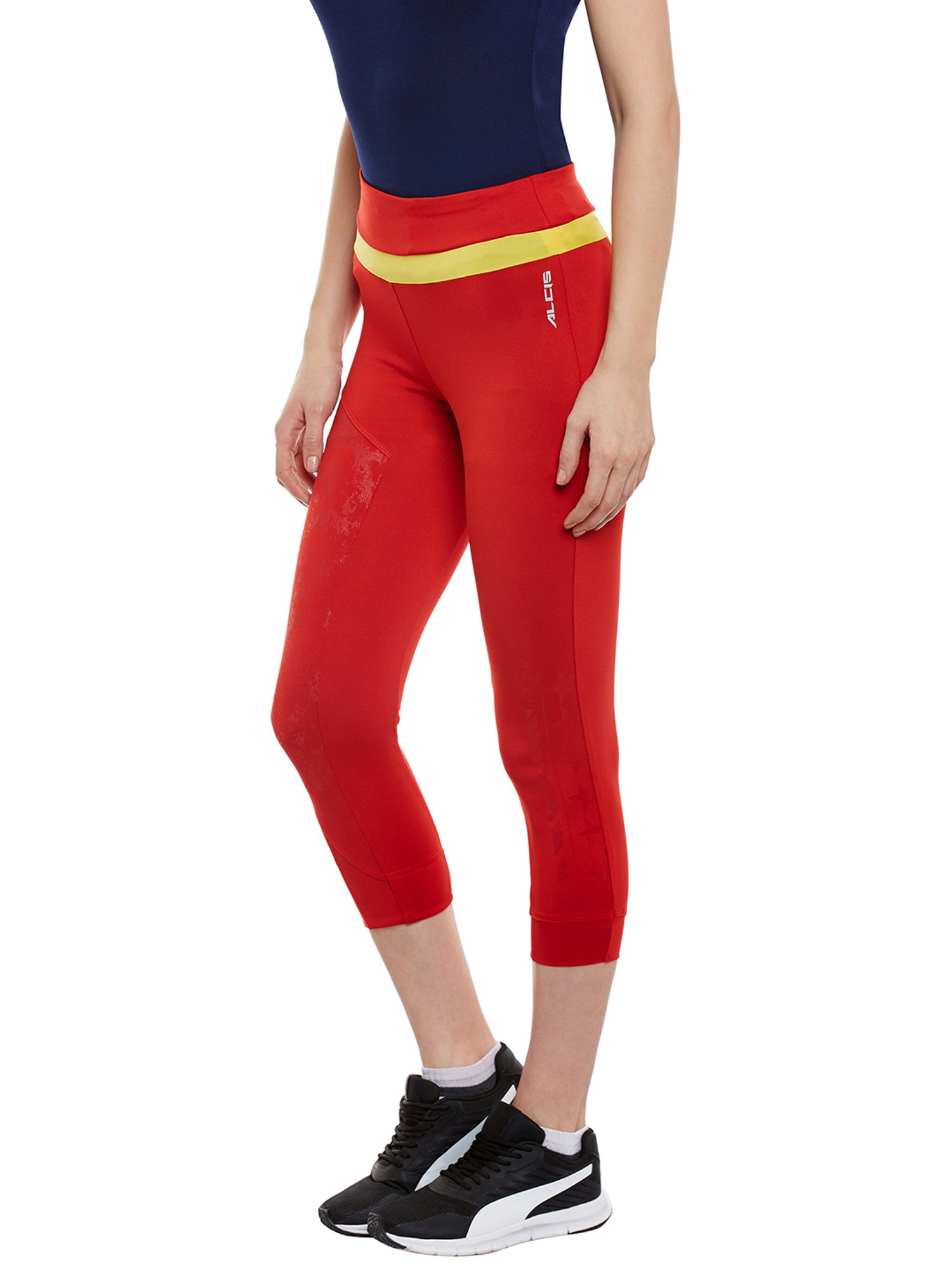 ALCIS Red Polyester Capris