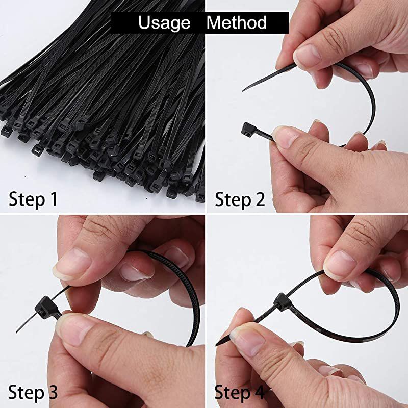 Pcs Nylon Cable Zip Ties with Adjustable Durable Self-Locking 4 inch Width 0.16inch for Home Office Garage Workshop Heavy Duty