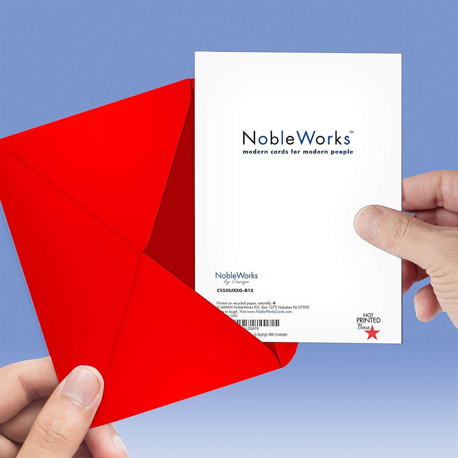 CQ4184BXSG-B12 Box Set of 12 'Christmas Curtain Miracles - B' Christmas Card Featuring an Interesting Illusion of Pulling Back a Curtain to Reveal a Different Christmas Scene; With Envelopes