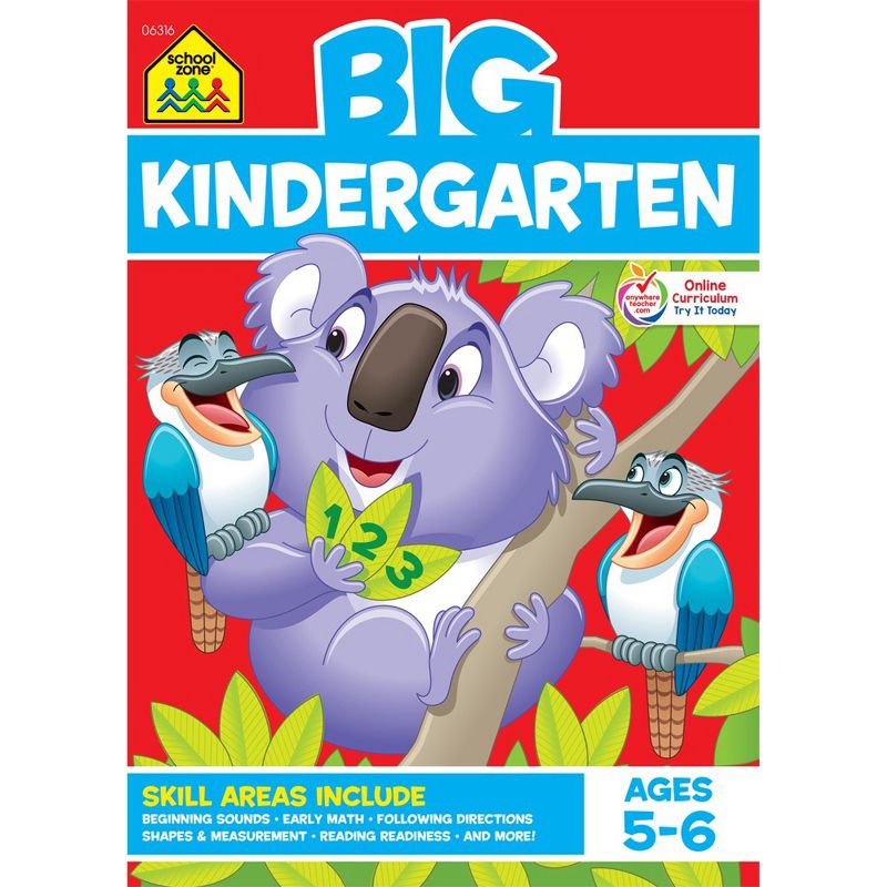 Big Kindergarten Workbook, Ages 5-6 (School Zone Publishing) (Paperback)