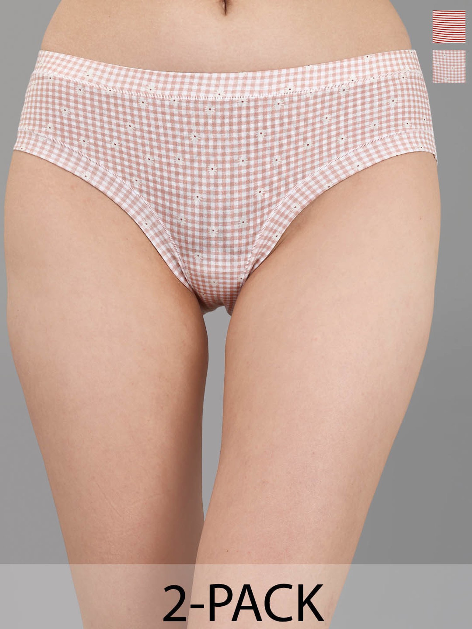 Soie Assorted Printed Hipster Panty - Pack of 2