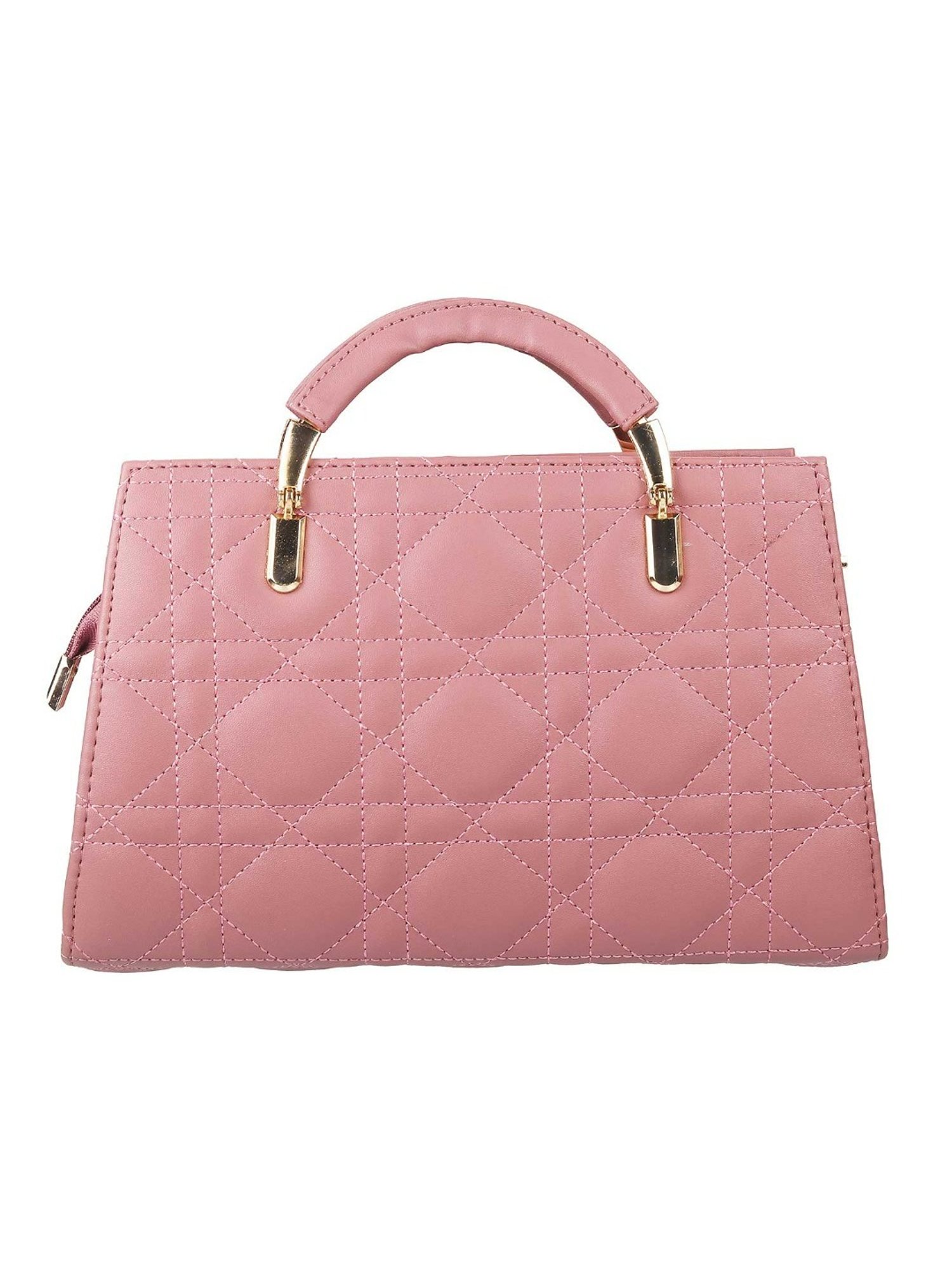 Walkway Pink Textured Medium Satchel Handbag
