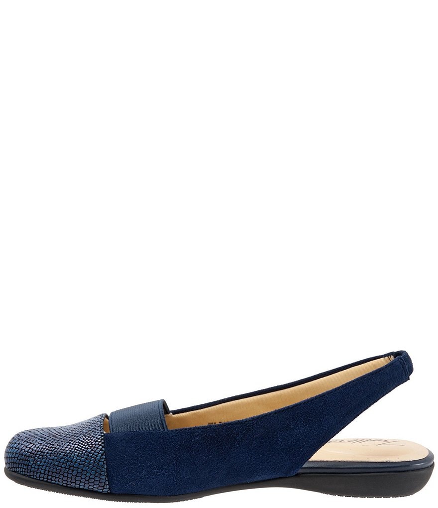 Trotters Sarina Suede Slingback Flats