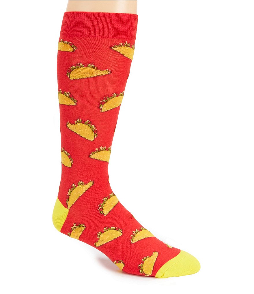 K. Bell Novelty Taco Crew Socks