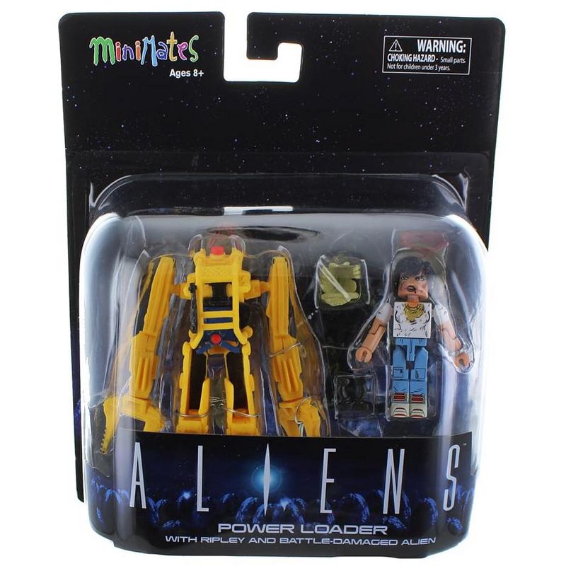 Diamond Comic Distributors, Inc. Aliens Deluxe Power Loader with Ripley & Battle-Damaged Alien Warrior Minimates