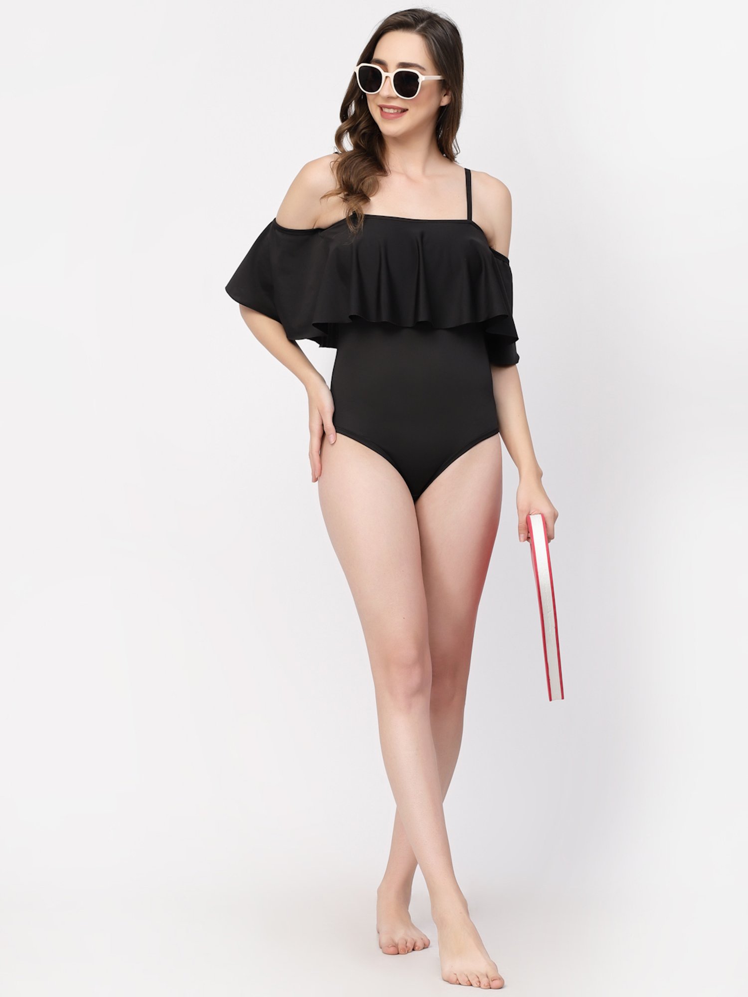Cukoo Black Plain Swimwear