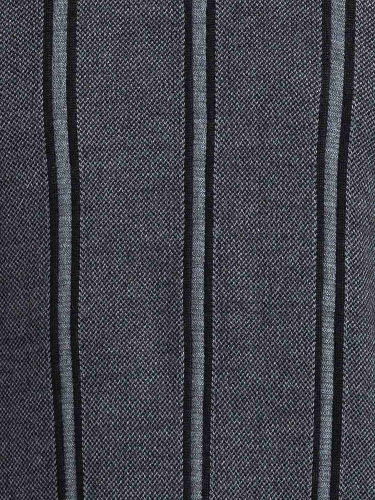 Raymond Black Regular Fit Striped Sweater