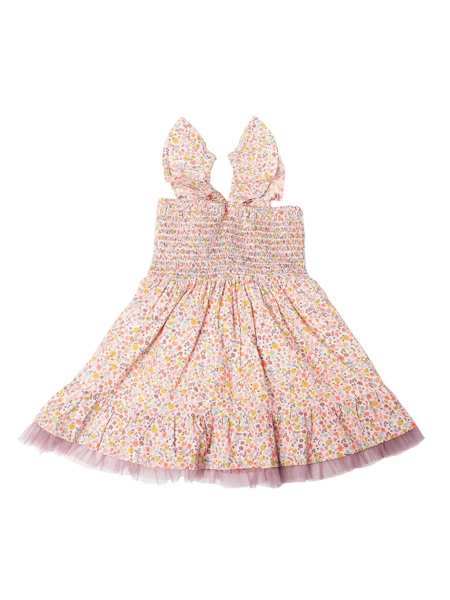 Mee Mee Kids Multicolor Floral Print Dress